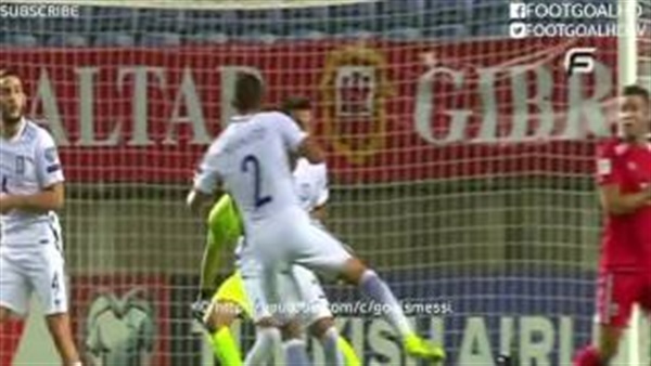 بالفيديو.. اليونان يهزم جبل طارق برباعيه