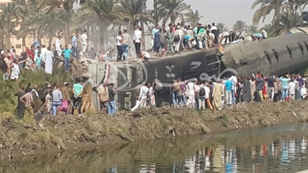 بث مباشر.. حادث قطار العياط 