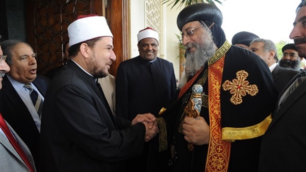البابا تواضروس الثاني يهنئ شيخ الأزهر بعيد الأضحى المبارك البابا تواضروس الثاني يهنئ شيخ الأزهر بعيد الأضحى المبارك
