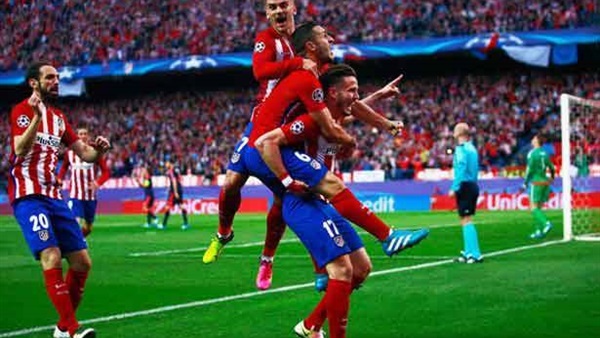 أتليتكو مدريد يتقدم هدفين على خيخون في الشوط الأول أتليتكو مدريد يتقدم هدفين على خيخون في الشوط الأول