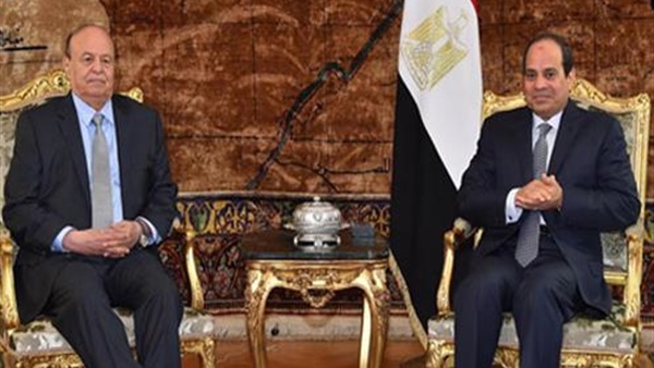 5 رسائل من السيسي لنظيره اليمني.. يؤكد حرص مصر على دعم جهود استقرار الدولة اليمنية.. وأهمية الدفع قدمًا بالتعاون الثنائي في مختلف القطاعات.. والتشاور الوثيق بين الجانبين في إطار مجلس الأمن 5 رسائل من السيسي لنظيره اليمني.. يؤكد حرص مصر على دعم جهود استقرار الدولة اليمنية.. وأهمية الدفع قدمًا بالتعاون الثنائي في مختلف القطاعات.. والتشاور الوثيق بين الجانبين في إطار مجلس الأمن