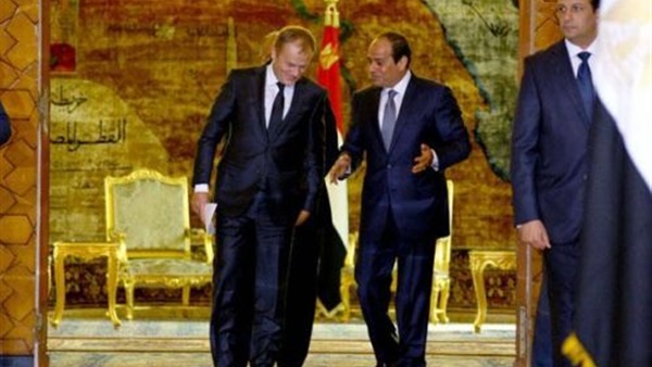 توسك يؤكد للسيسي دعم أوروبا للإصلاحات الاقتصادية والاجتماعية التي ينشدها الشعب المصري