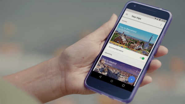 إطلاق تطبيق الرحلات  Google Trips