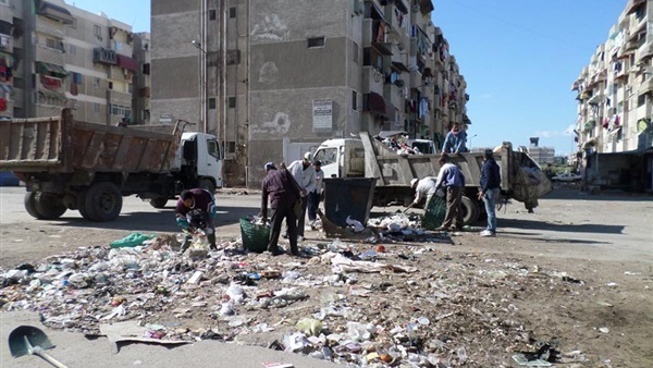 رفع 250 طن قمامة بحي ثالث الإسماعيلية