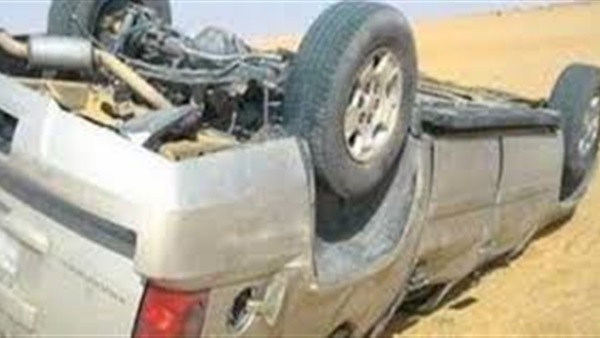 تفاصيل مصرع 3 أشخاص في حادث انقلاب سيارة وسط سيناء