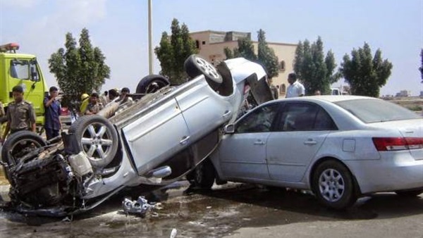 مصرع 6 أشخاص وإصابة 10 في 3 حوادث طرق غرب الإسكندرية