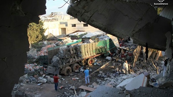 الأمم المتحدة: غارة جوية استهدفت قافلة مساعدات حلب الشهر الماضى