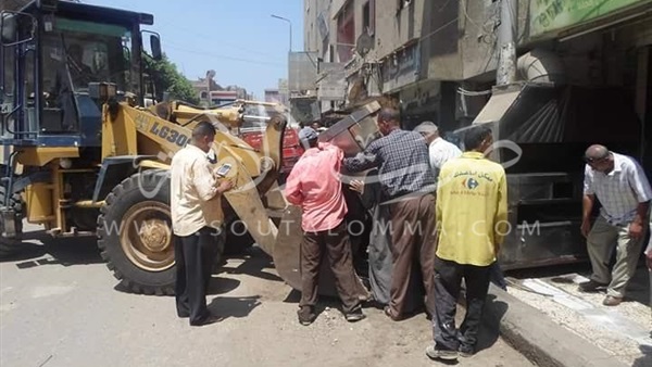 رفع 981 حالة إشغالات فى كفر الشيخ رفع 981 حالة إشغالات فى كفر الشيخ