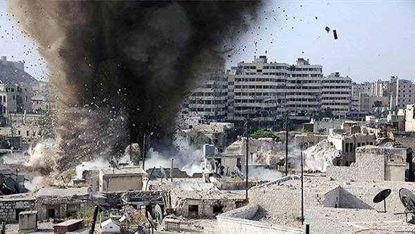 مقتل وإصابة 20 شخصا في قصف جوى على حلب مقتل وإصابة 20 شخصا في قصف جوى على حلب
