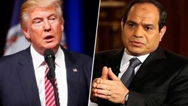 تفاصيل المكالمة الهاتفية بين السيسي وترامب تفاصيل المكالمة الهاتفية بين السيسي وترامب