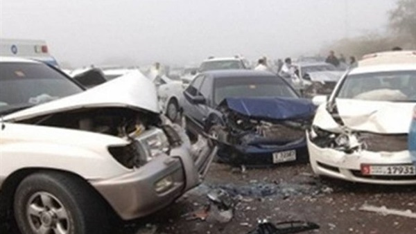 شلل مروري بطريق «القاهرة- الفيوم» إثر تصادم 5 سيارات شلل مروري بطريق «القاهرة- الفيوم» إثر تصادم 5 سيارات
