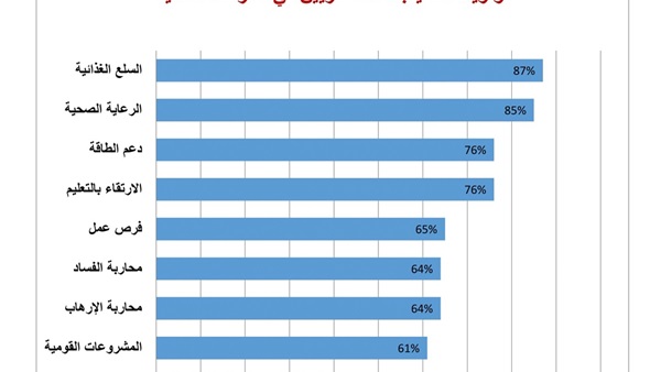 استطلاع رأي: 54.4% متفاؤلون بمستقبل التطور الديمقراطي والإصلاح الاقتصادي (صور)