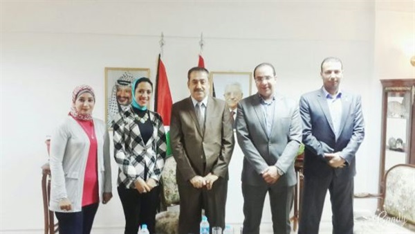 «مستقبل وطن» بالإسكندرية يزور القنصلية الفلسطينية بالمحافظة
