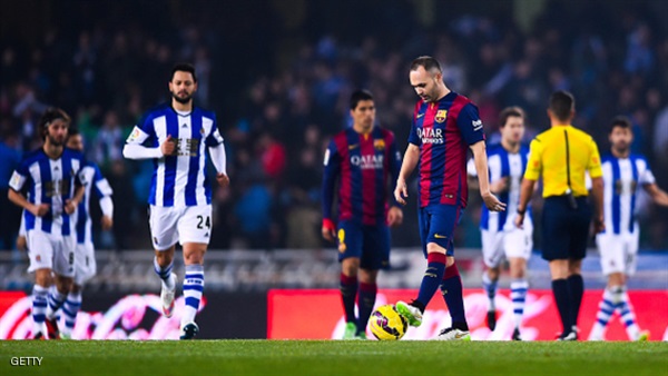 عقدة ملعب "أنويتا" تستمر.. برشلونة يسقط في فخ التعادل مع سوسيداد 1-1 في الليجا