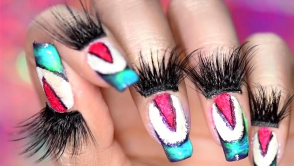 مناكير الأظافر بالمكياج وأغرب كنتورينغ للأصابع