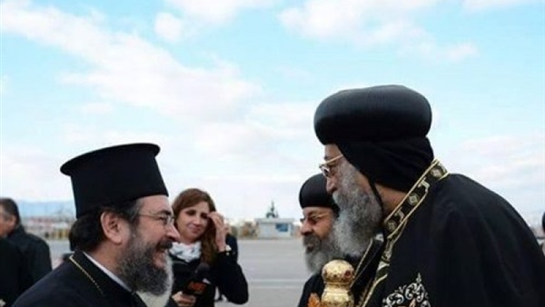 رئيس «الرسالة اليونانية» لـ«تواضروس»: شعب مصر يرى فيكم الأب والمرشد