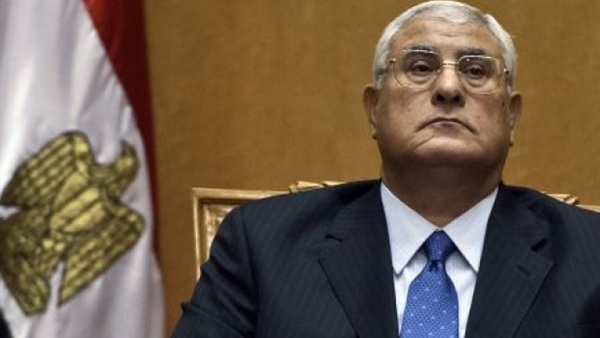 عدلي منصور ينعى شهداء الكنيسة البطرسية