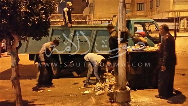 حملة نظافة مسائية بمحيط مدرسة البيتول ببورفؤاد (صور)