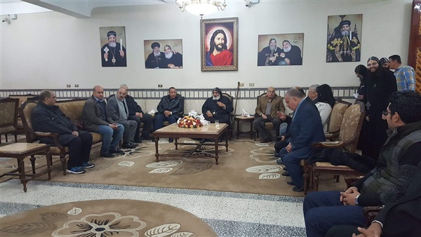 دير مارمينا ببرج العرب يستقبل أعضاء «العاصمة» لتقديم التعازي دير مارمينا ببرج العرب يستقبل أعضاء «العاصمة» لتقديم التعازي