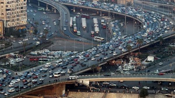المرور: كثافات متوسطة على أغلب محاور القاهرة المرور: كثافات متوسطة على أغلب محاور القاهرة