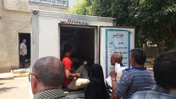 طرح طن لحوم ومواد غذائية بمغاغة في المنيا