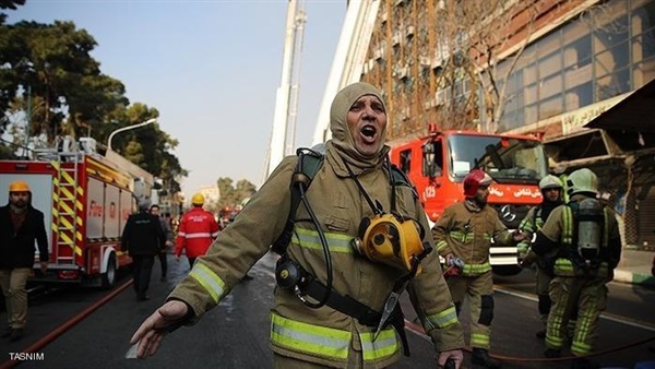عاجل.. مقتل 30 رجل إطفاء في حريق برج طهران