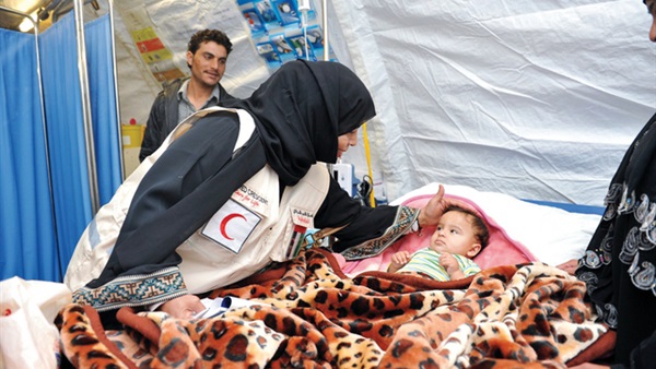 انطلاق مساعدات الهلال الأحمر الإماراتي للنازحين السوريين في لبنان