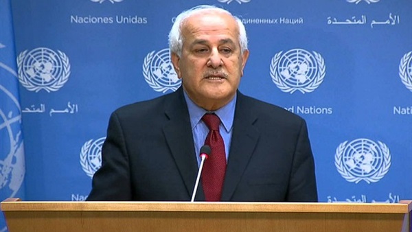 رياض منصور يطالب المجتمع الدولي بوضع حد للانتهاكات الإسرائيلية