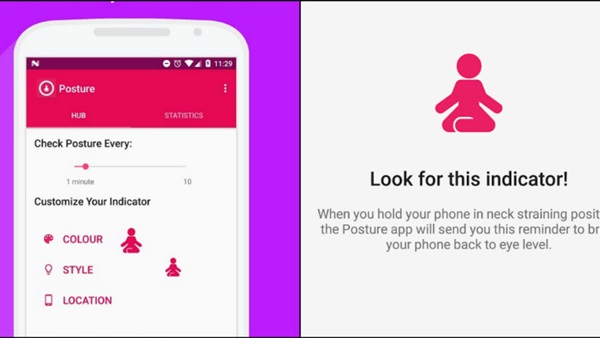 تطبيق لتجنب أضرار الجلوس الطويل على الهاتف الذكي