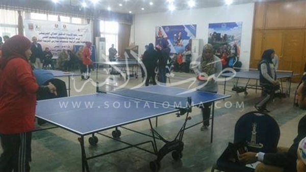 جنوب سيناء تفوز على البحر الأحمر في تنس الطاولة ببطولة الجمهورية