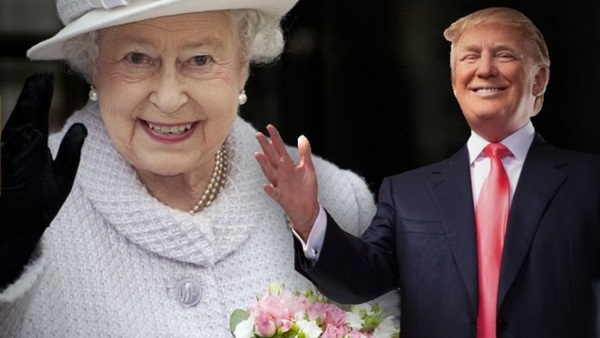 الملكة إليزابيث تدعو «ترامب» لزيارة لبريطانيا