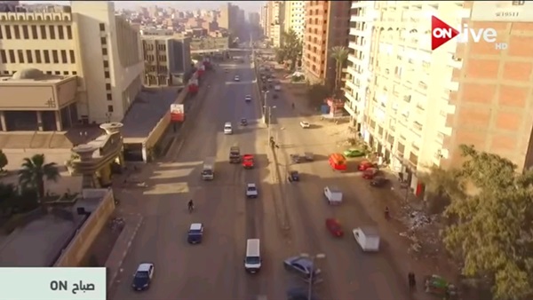 «on live» تنقل حالة المرور من محافظة الغربية بطائرات «الدرون»(فيديو)	