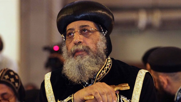 «تواضروس» يستقبل الرئيس اللبناني بالكاتدرائية المرقسية