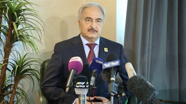 حفتر لـ«ON LIVE»: قطر تحشد قوات من مالي والنيجر لضربنا وعلى العالم وضعها في خانة الإرهاب.. مصر أم العالم العربي.. «البرق الخاطف» استغرقت ساعتين.. و95% من الأراضي الليبية تحت السيطرة حفتر لـ«ON LIVE»: قطر تحشد قوات من مالي والنيجر لضربنا وعلى العالم وضعها في خانة الإرهاب.. مصر أم العالم العربي.. «البرق الخاطف» استغرقت ساعتين.. و95% من الأراضي الليبية تحت السيطرة