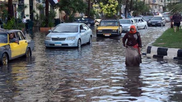 سقوط أمطار غزيرة على محافظة البحيرة سقوط أمطار غزيرة على محافظة البحيرة