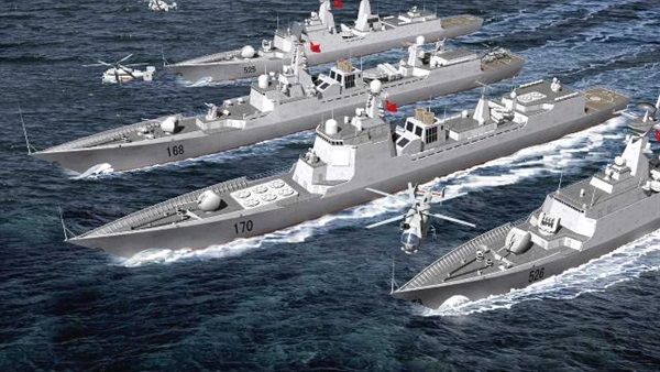 الجيش الصيني: البحرية قامت بمناورات ضخمة في بحر الصين الجنوبي لتنمية المهارات القتالية