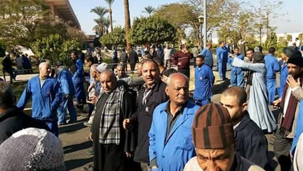 وقفة احتجاجية لعمال «ألمونيوم» بقنا لإقالة «زكي بسيوني» وقفة احتجاجية لعمال «ألمونيوم» بقنا لإقالة «زكي بسيوني»