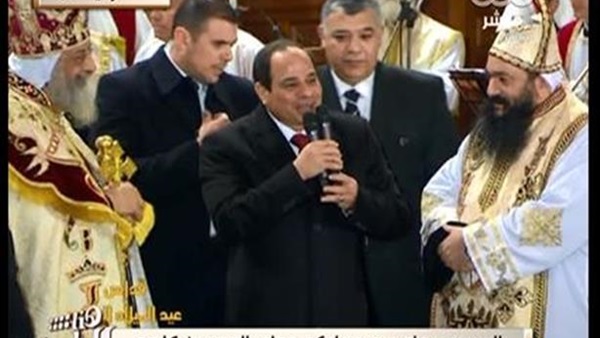 السيسي من الكاتدرائية: يجب أن نعلم طلاب المدارس والجامعات معنى الاختلاف السيسي من الكاتدرائية: يجب أن نعلم طلاب المدارس والجامعات معنى الاختلاف