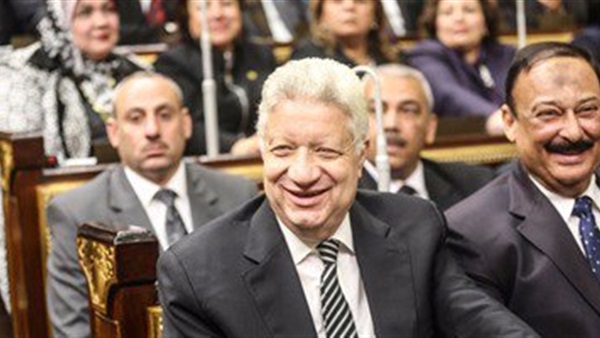 مرتضى منصور يجلس في الصف الأول من مقاعد المجلس مرتضى منصور يجلس في الصف الأول من مقاعد المجلس