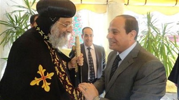 تواضروس: الله أرسل السيسي لحماية وحفظ مصر تواضروس: الله أرسل السيسي لحماية وحفظ مصر