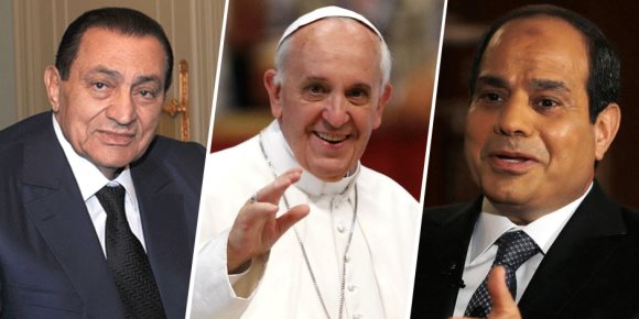 عندما ميز بابا الفاتيكان السيسي عن مبارك.. «كاسر التابوهات» (انفوجراف)