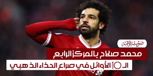 محمد صلاح في المركز الرابع.. الـ10 الأوائل في صراع الحذاء الذهبي (إنفوجراف)