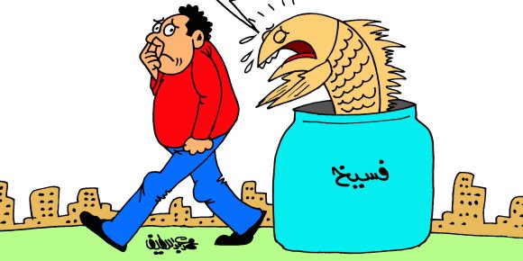 «ريحة المصالحة» في كاريكاتير «صوت الأمة» 