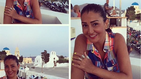 غادة عبد الرازق تستمتع بأجازتها  في ايطاليا  