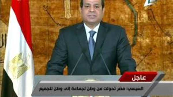بالفيديو..«السيسي»: مصر تعمل علي الحفاظ علي المال العام