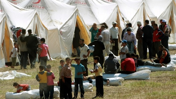 اللاجئون الفلسطينيون يحتجون أمام مقر الأمم المتحدة