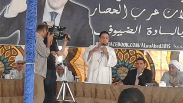 بالصور..الصلح بين عائلتى الهرى  وابو شلبى بالصف  