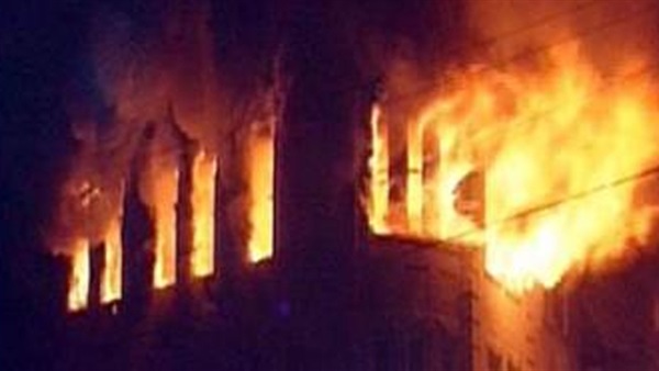 ‏‫اندلاع حريق في عقار سكني بالمنيل  