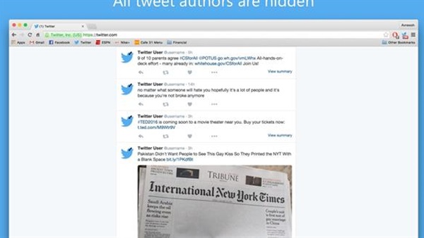 تعرّف على طريقة إخفاء أسماء الأشخاص على تويتر