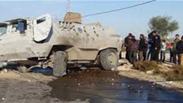 استشهاد ضابط ومجند شرطة فى انقلاب مدرعة بشمال سيناء 